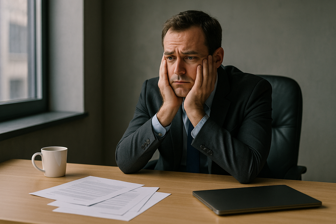 consulente disperato senza lavoro